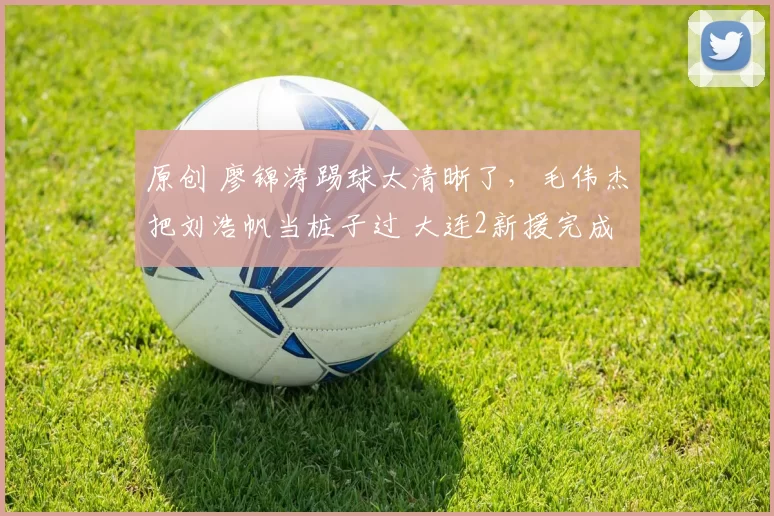 原创 廖锦涛踢球太清晰了，毛伟杰把刘浩帆当桩子过 大连2新援完成首秀